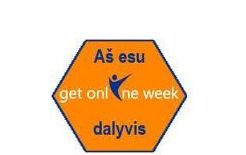 Reklaminis skydelis Aš esu Get Online Week dalyvis